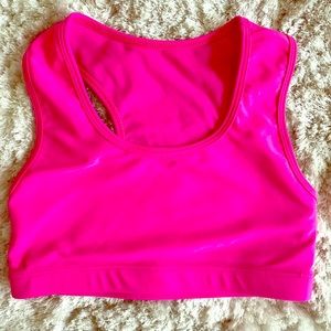 Hot Pink Sports Bra by Crazy Pants YL